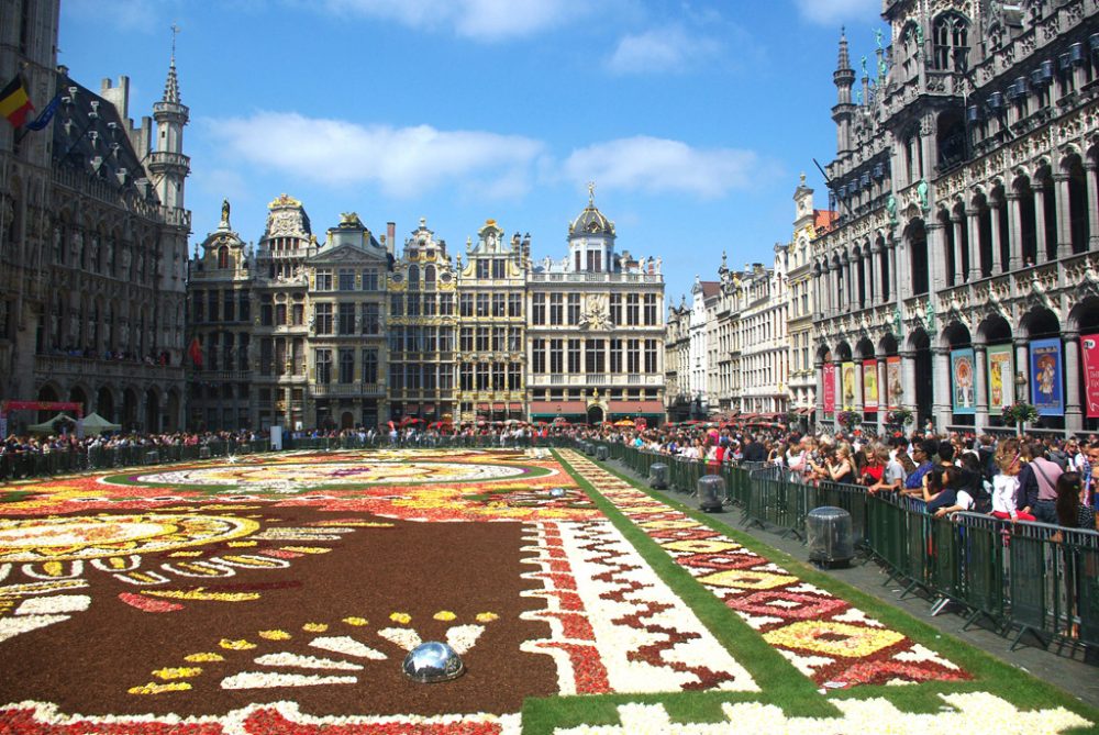 Blumenteppich auf der Brüsseler Grand-Place (Bild: Toni Wimmer/BRF)