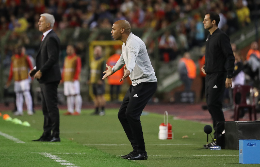 Thierry Henry beim Nations-League-Spiel gegen die Schweiz - sein letzter Auftritt als Assistenztrainer der Roten Teufel