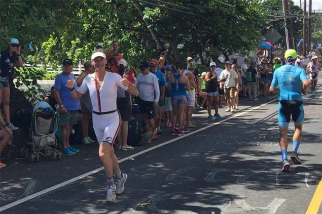 Olivier Henz beim Ironman auf Hawaii (Bild: privat)