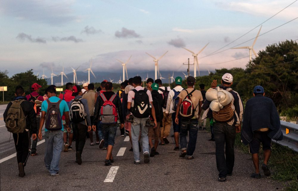 Migranten auf dem Weg nach Juchitan