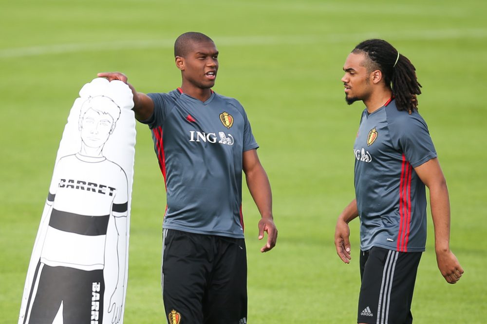 Christian Kabasele und Jason Denayer beim Training