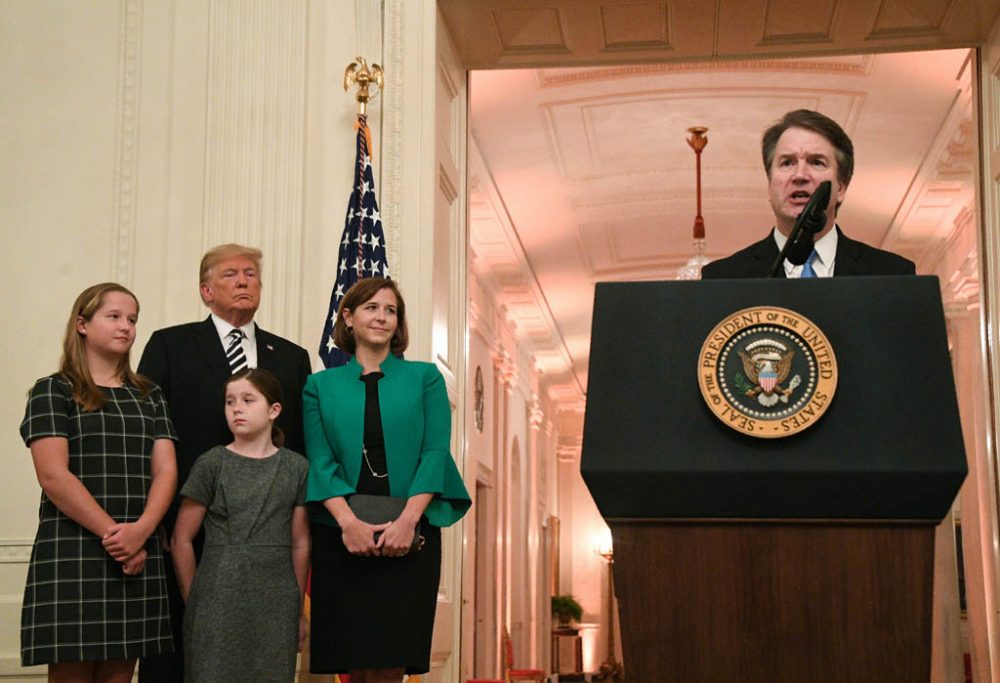 Brett Kavanaugh bei seiner Vereidigung