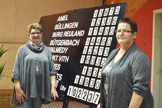 Präsidentin Liliane Müller-Parisse und Vizepräsidentin Monika Schröder-Reuter am Tag der Krebshilfe 2018 (Archivbild: Raffaela Schaus/BRF)