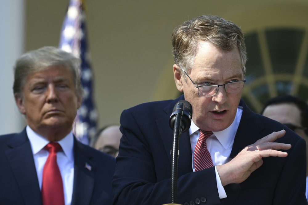 US-Präsident Donald Trump und Robert Lighthizer (Bild: Jim Watson/AFP)