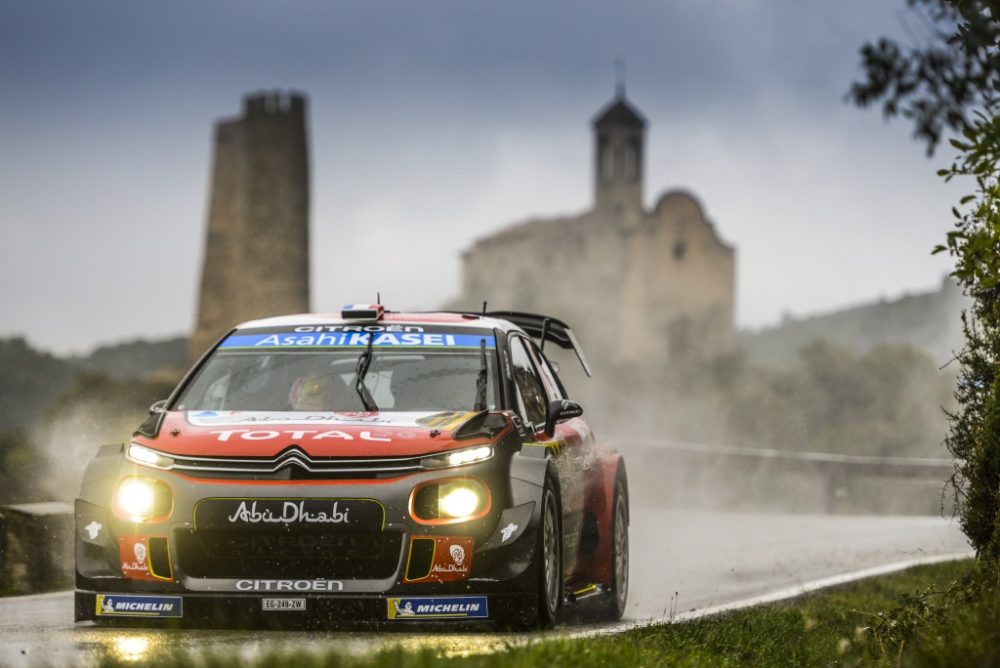 Sébastien Loeb im Citroën C3 bei der Rallye Spanien