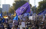 Briten protestieren am 20.10.2018 in London für zweites Brexit-Referendum