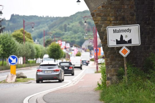 Ortsschild von Malmedy (Bild: Jean-Luc Flémalle/Belga)