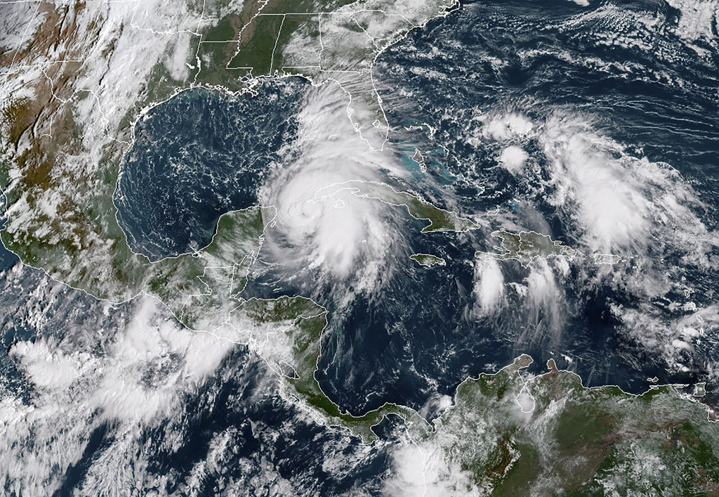 Hurrikan "Michael " steuert auf Florida zu (Bild: NOAA/RAMMB/AFP)