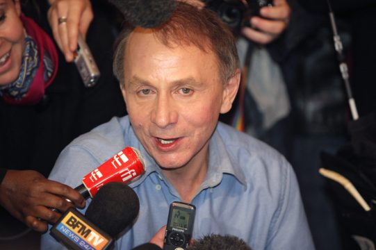 Der französische Schriftsteller Michel Houellebecq am 8.11.2010 in Paris