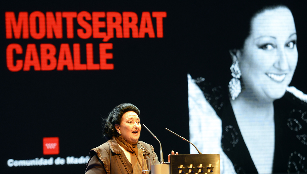 Die spanische Opernsängerin Montserrat Caballé am 18.11.2013 in Madrid