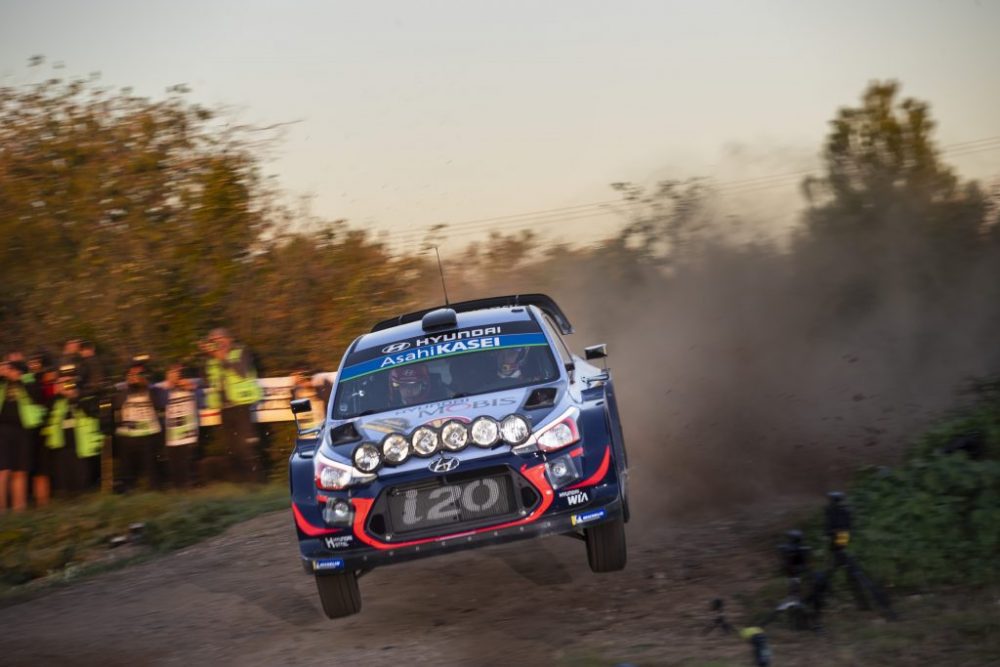 Thierry Neuville beim Shakedown der Rallye Spanien