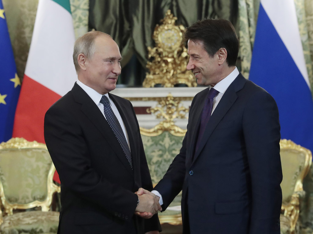Wladimir Putin empfängt Giuseppe Conte