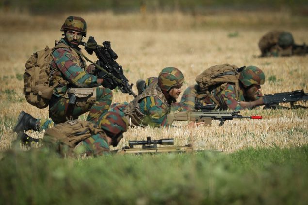 Soldaten bei einer Übung