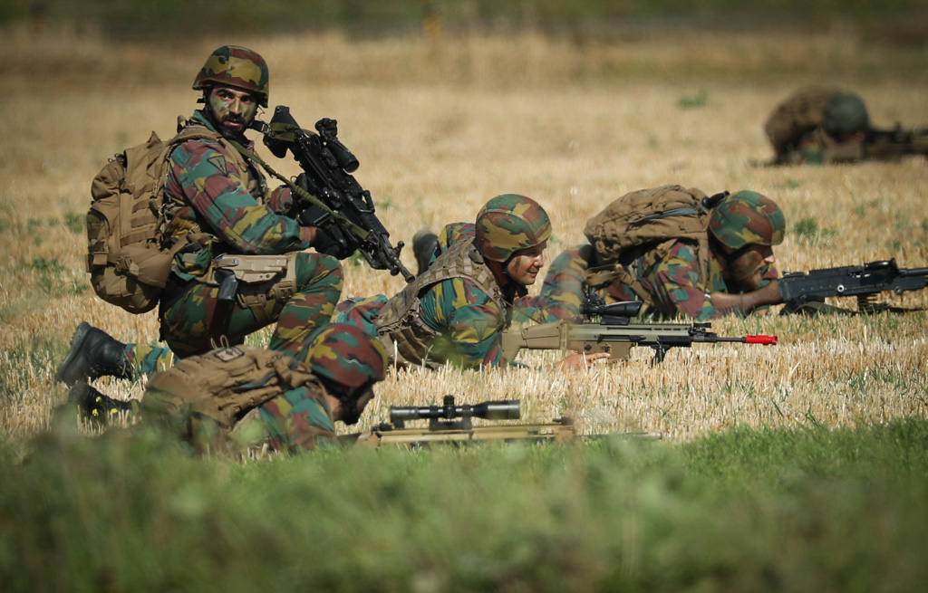 Soldaten bei einer Übung