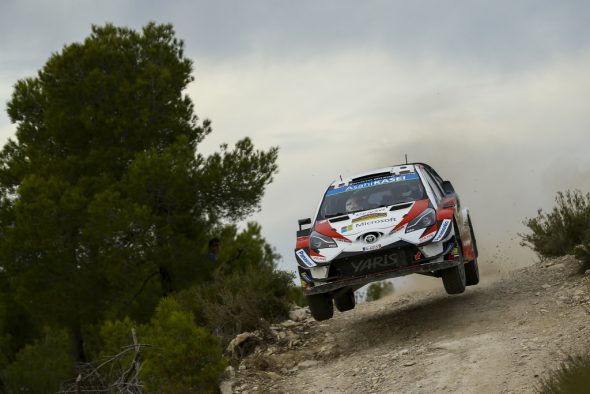 Ott Tänak im Toyota Yaris WRC bei der Rallye Spanien