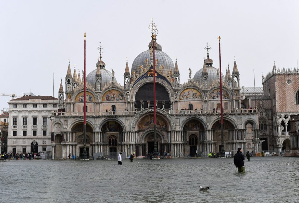 Hochwasser am 29.10.2018 in Venedig