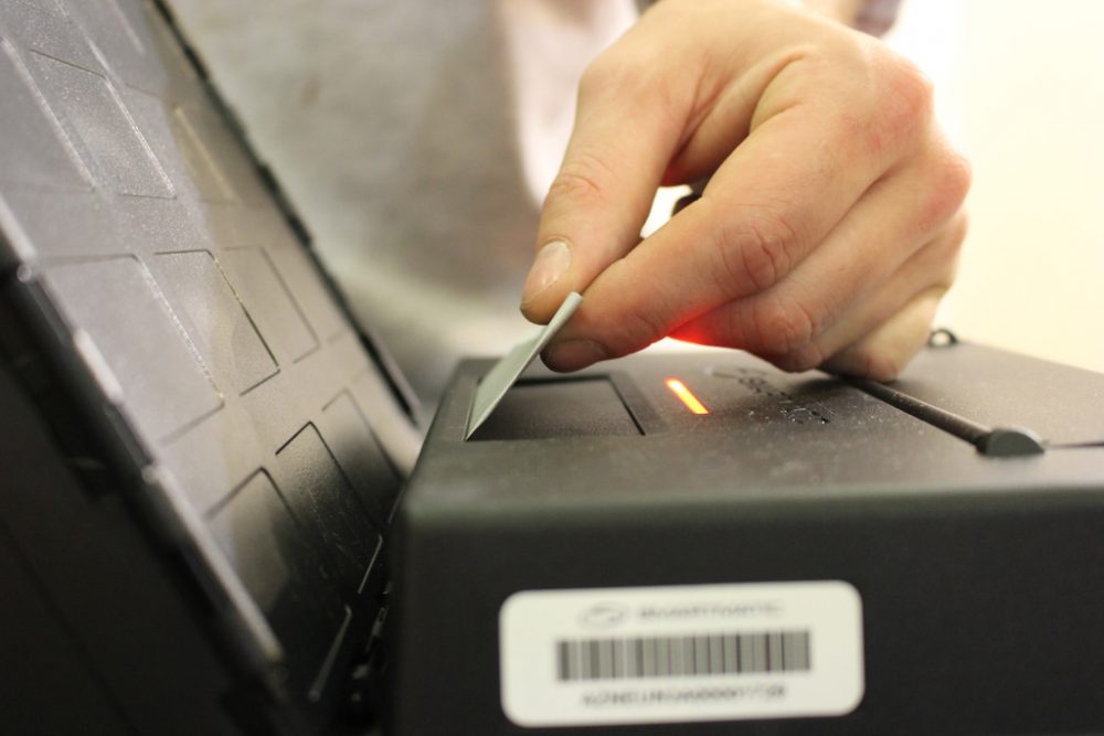 Wahlbüros 7-8-9 im Eupen (Bild: Katrin Margraff/BRF)