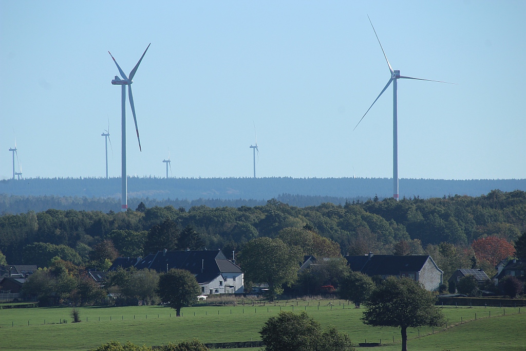 Windpark Münsterwald Sicht von Raeren (Bild: Olivier Krickel/BRF)