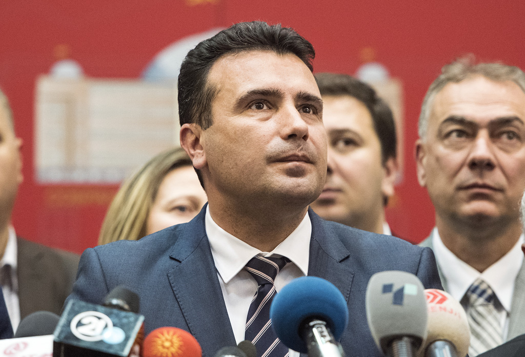 Der ma&zedonische Regierungschef Zoran Zaev am 19.10.2018 in Skopje