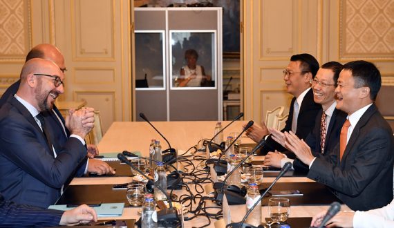 Charles Michel und Jack Ma