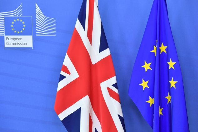 Brexit - Fahnen