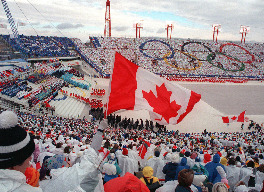 Archivbild der Olympischen Winterspiele in Calgary im Jahr 1988