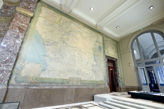 Karte von "Belgisch-Kongo" im Afrika-Museum Tervuren