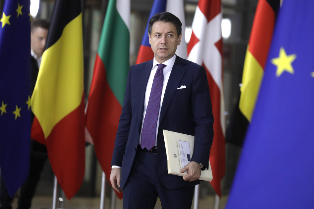 Italiens Premier Giuseppe Conte beim EU-Gipfel in Brüssel