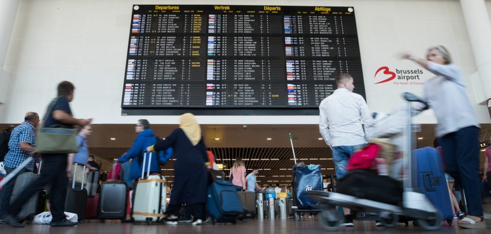 Viel Betrieb am Brüsseler Flughafen