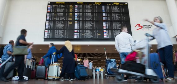Viel Betrieb am Brüsseler Flughafen