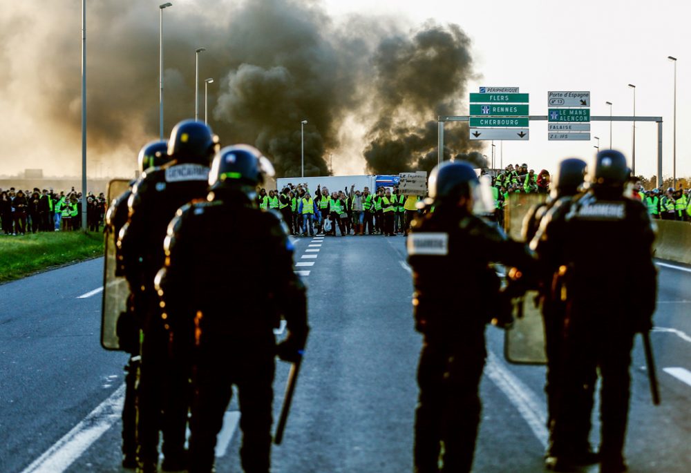 Proteste der "Gelben Westen" in Frankreich