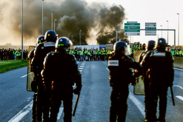 Proteste der "Gelben Westen" in Frankreich