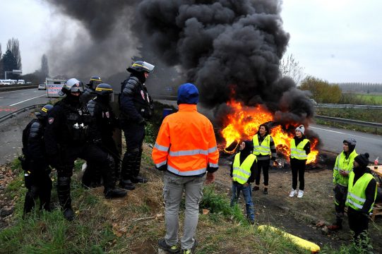 Gelbwesten an der belgisch-französischen Grenze
