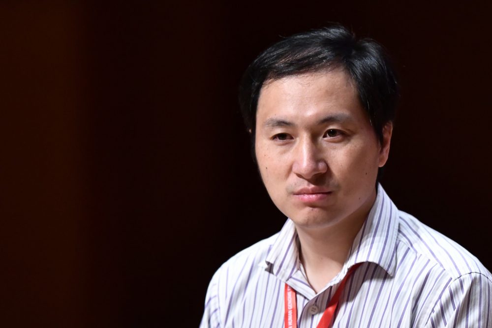 He Jiankui beim Genetik-Gipfel in Hong-Kong