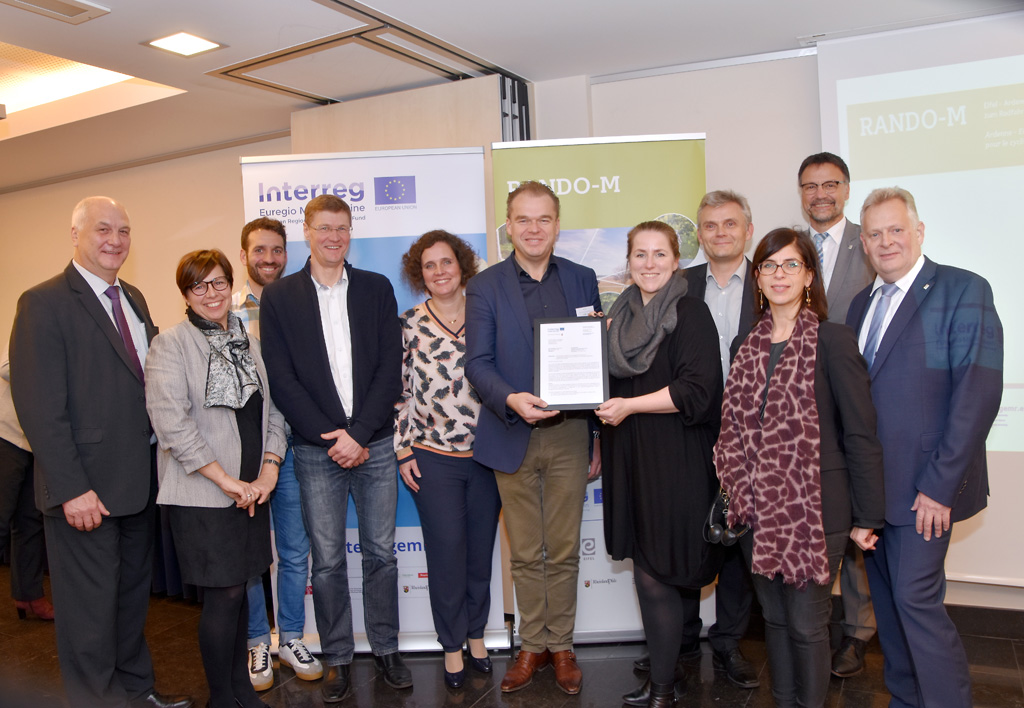 Gruppenbild während der Vorstellung des Projektes RANDO-M am 30.11.2018