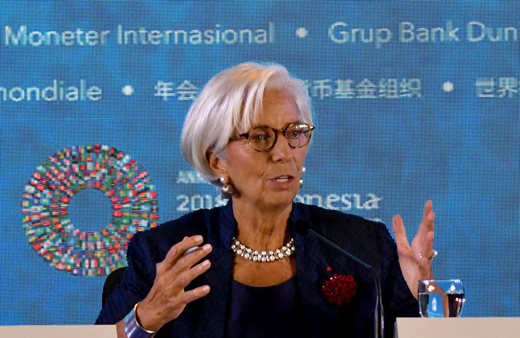 IWF-Chefin Christine Lagarde (Bild: Goh Chai Hin/AFP)