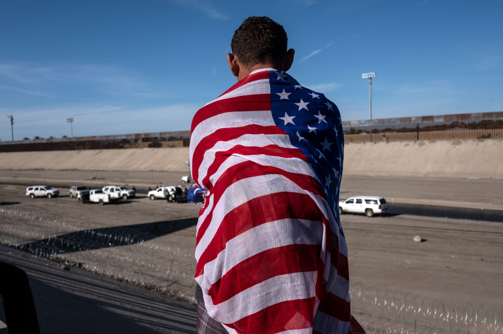 Mittelamerikanischer Migrant in Tijuana nahe der US-amerikanischen Grenze (Bild: Guillermo Arias/AFP)