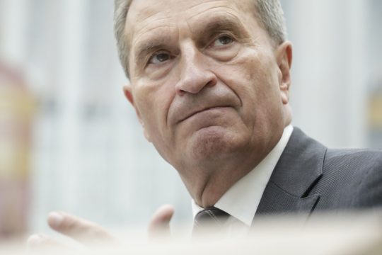 EU-Haushaltskommissar Günther Oettinger