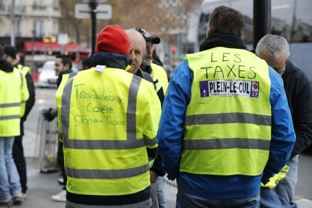 "Gilets Jaunes" am 24.11.2018 in Paris