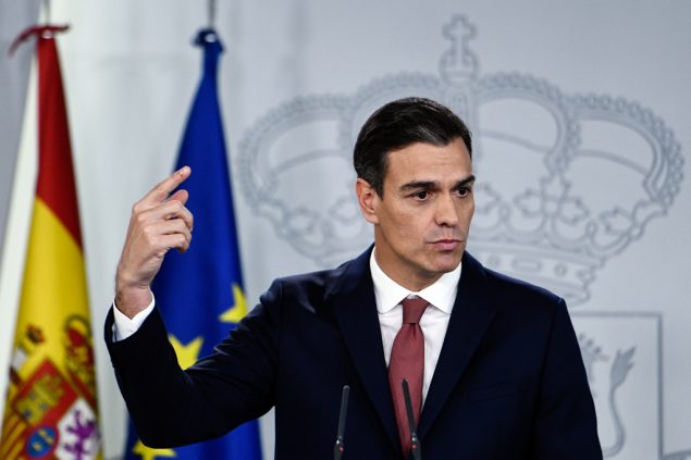Spaniens Ministerpräsident Pedro Sánchez am 7.11.2018 in Madrid