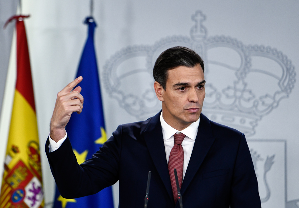 Spaniens Ministerpräsident Pedro Sánchez am 7.11.2018 in Madrid