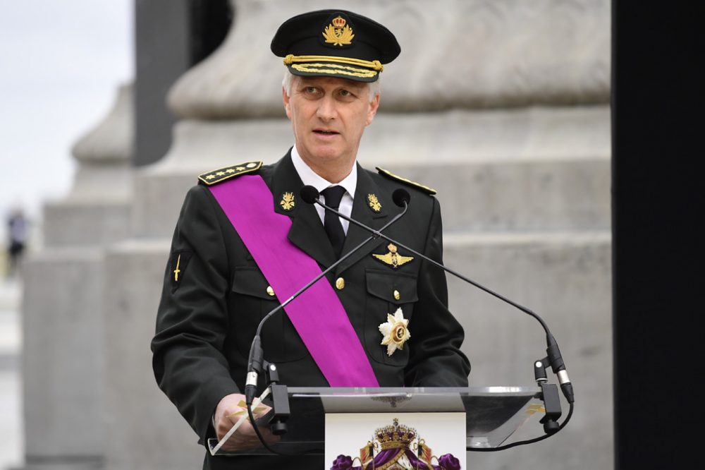 König Philippe am Grabmal des Unbekannten Soldaten in Brüssel (Archivbild vom 11.11.2018: Laurie Dieffembacq/Belga)