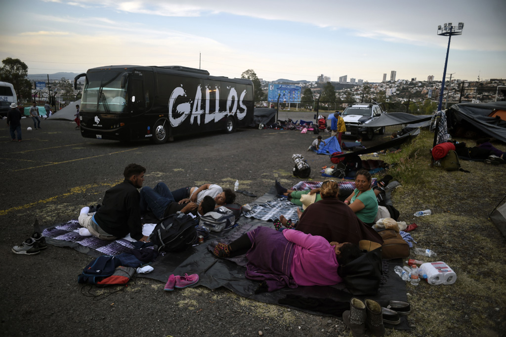 Migranten aus Zentralamerika in Queretaro
