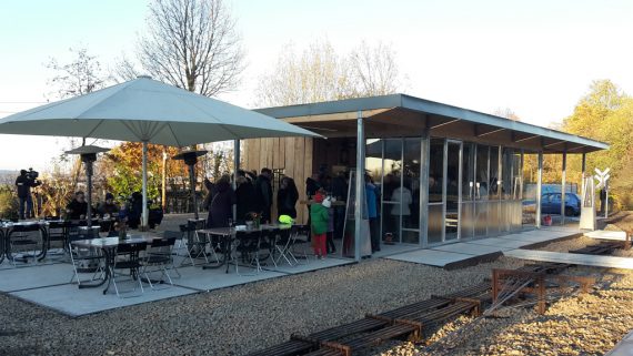 Café-Pavillon am alten Raerener Bahnhof eröffnet