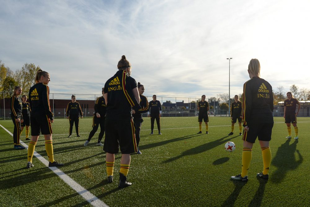 Training der "Red Flames" am 6. November in Nieuwpoort