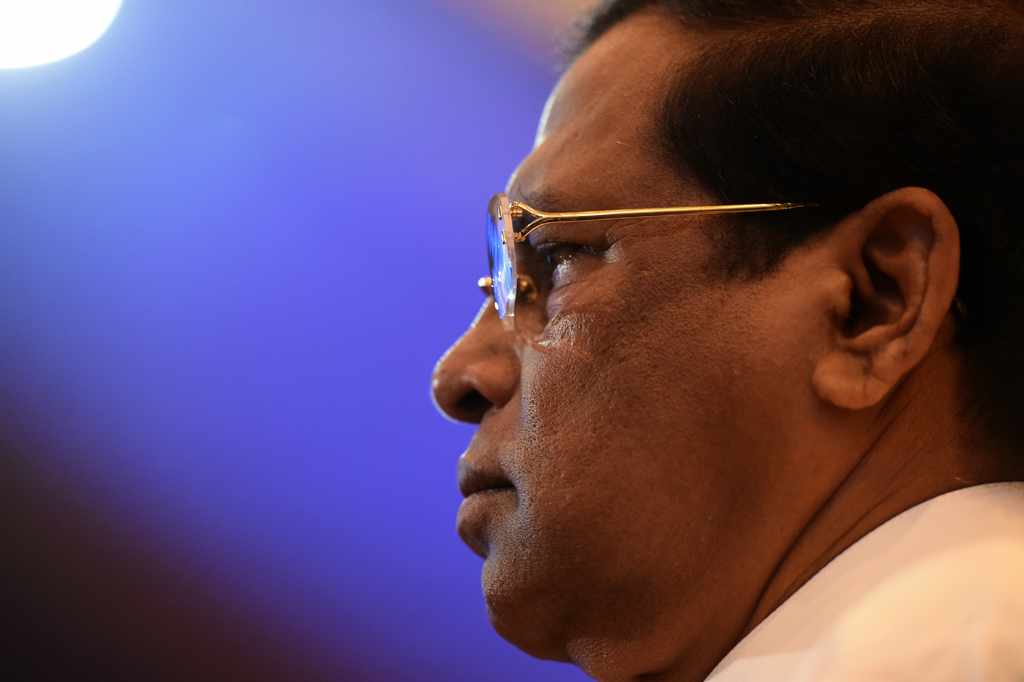 Sri Lankas Präsident Maithripala Sirisena (Bild: Ishara S. Kodikara/AFP)