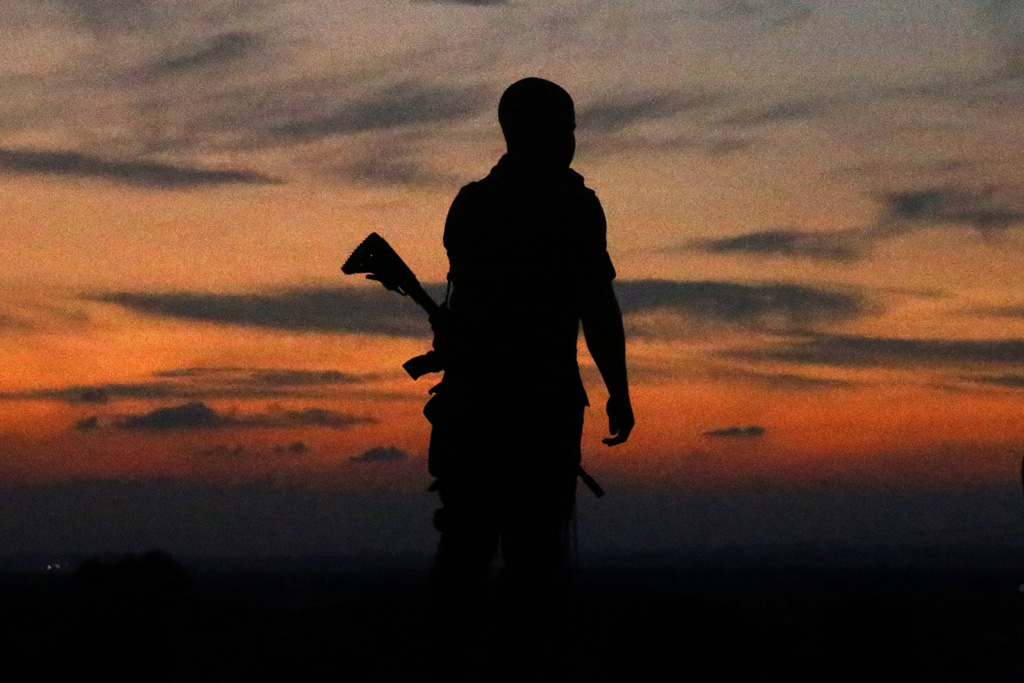 Israelischer Soldat in Sderot