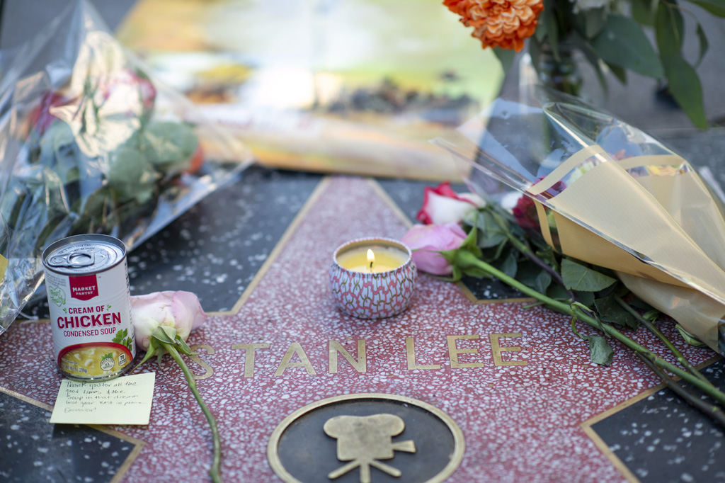 Stern auf dem Hollywood Walk of Fame von Stan Lee (Bild: Valerie Macon/AFP)