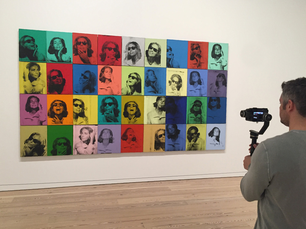 "Ethel Scull 36 Times" (1963) von Andy Warhol in der Ausstellung "Andy Warhol - From A to B and Back Again" im Whitney Museum in New York