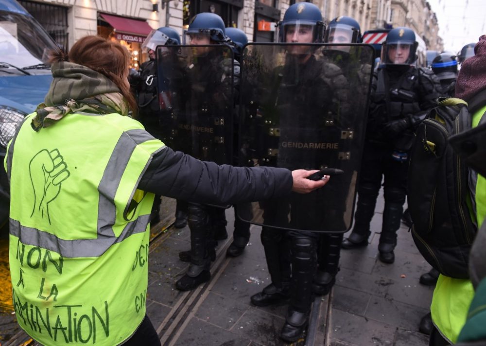 Proteste der Gilets Jaunes in Bordeaux